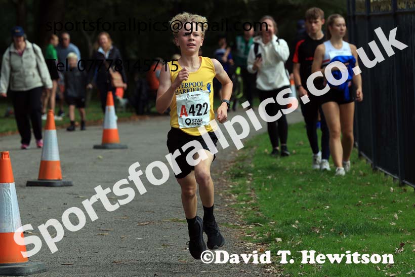 Boys Under-13s, 2024 Northern Mens 6 and Womens 4 and Youngsters Relays, Stanley Park, Blackpool.  Photo: David T. Hewitson/Sports for All Pics
